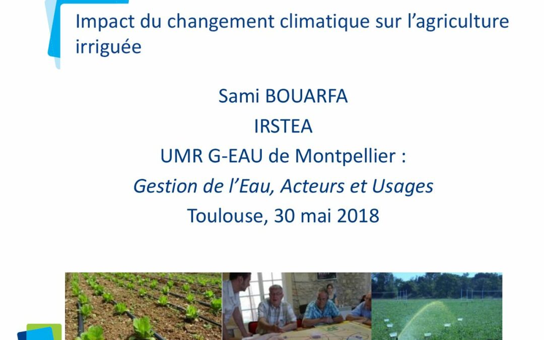 JSTOC2018_Bouarfa_Irrigation et CC