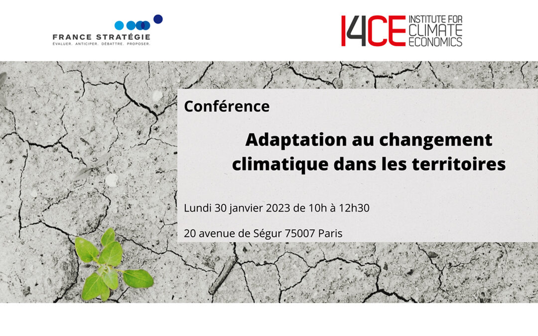 30 janvier – Conférence – Adaptation au changement climatique dans les territoires